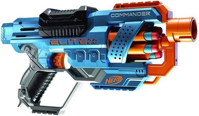 NERF Elite 2.0 Commander RD-6 Blaster, 12 Darts, 6-Dart Rotationstrommel,
