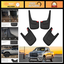 Heavy Duty Mud Flaps For 2019-2024 Dodge Ram 1500 No Drill 4 Pcs Set Front 