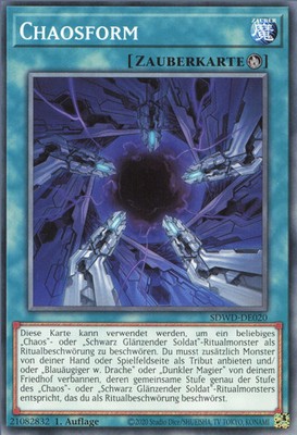 YuGiOh Chaosform SDWD-DE020 Common Deutsch NM 1st