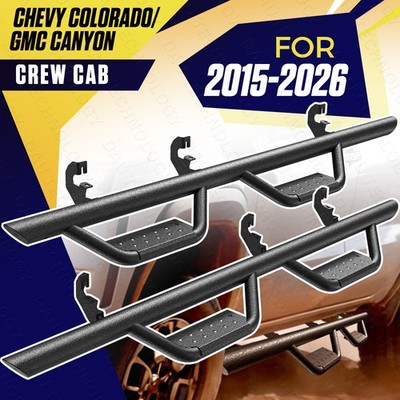 Drop Running Boards Side Step Bars For 15-26 Chevy Colorado/GMC Canyon Crew Cab