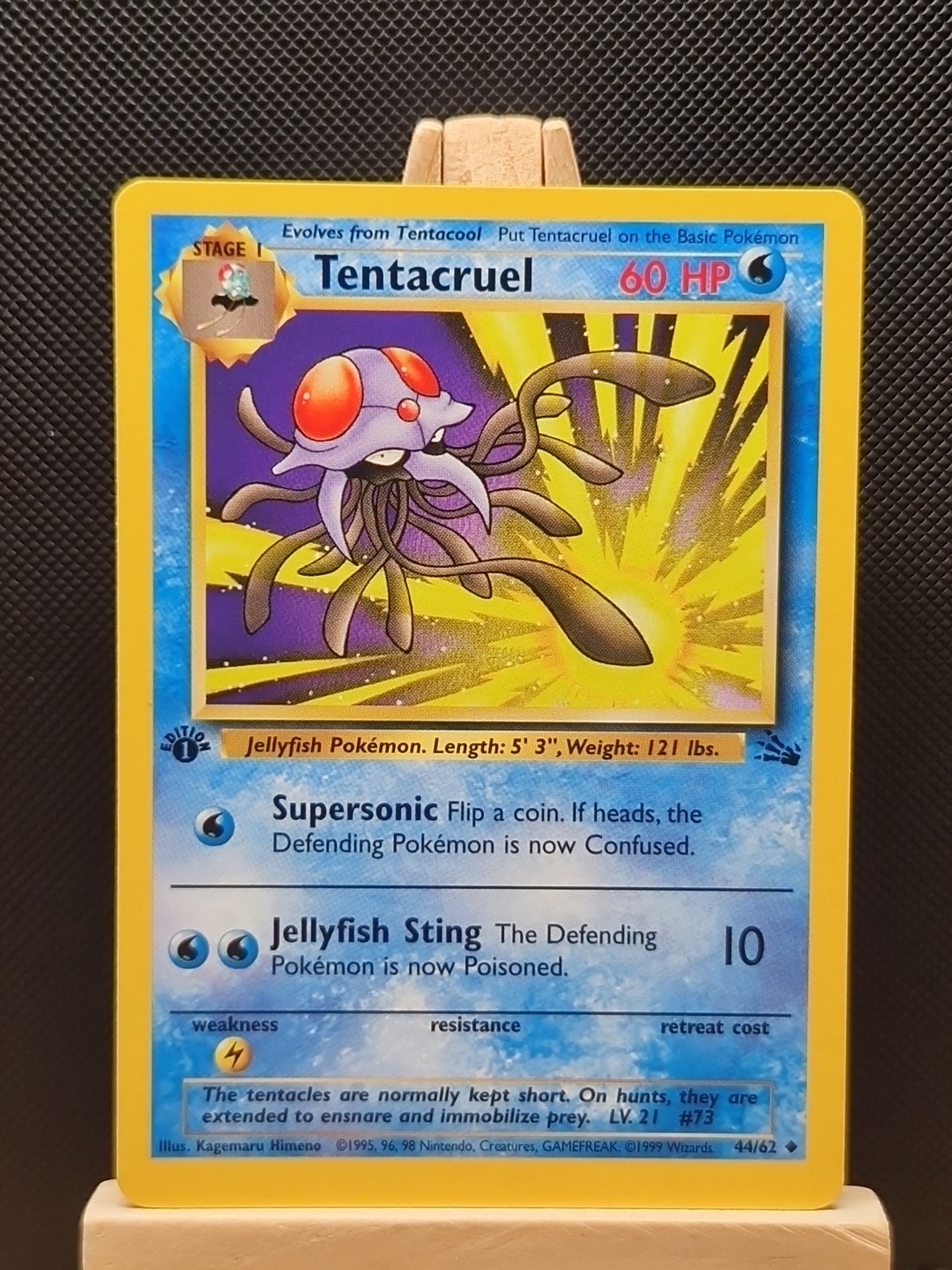 Pokemon 1999 WOTC 1st Edition Fossil Tentacruel 44/62 - Near Mint