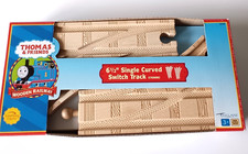 LC99911 Thomas  Friends Wooden Railway 6 1/2" Single Curve Switch Track 2-Pack