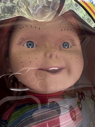Good Guys Chucky Doll gioco per bambini grandezza naturale 30” spirito Halloween NUOVO scatola aperta - Foto 4 di 18