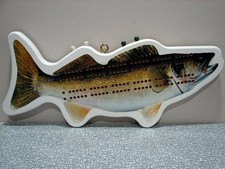 FISH SHAPED CRIBBAGE BOARD by Custom Cribbage 1998 Made In USA Fishing Wall Art