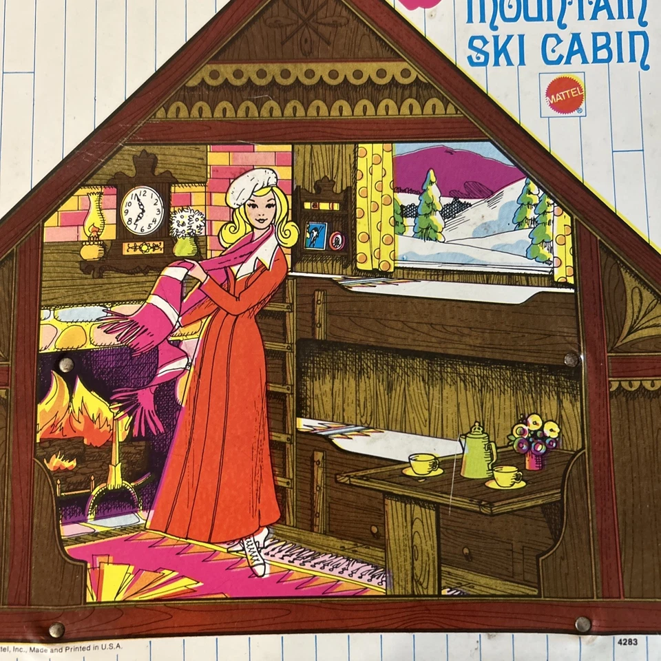 Barbie Mountain Ski Cabin 1972 Mattel muy buen estado Foto 2 de 4