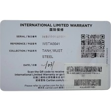 CARTIER Tank Mast LM WSTA0041 Silver Stainless Steel Quartz Mens Watch #OK1185 13
