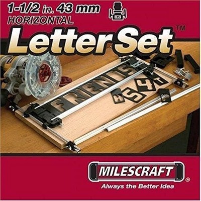 Sign Making Letter Engraving Jig Set Maker for Router Wood Woodworking Template