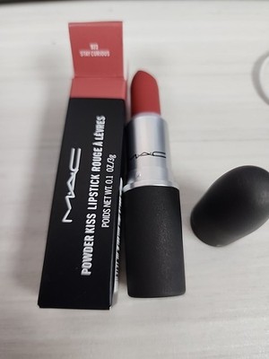 Beauty New in BOX ''MAC'' Powder Kiss Lipstick #923 Stay Curious