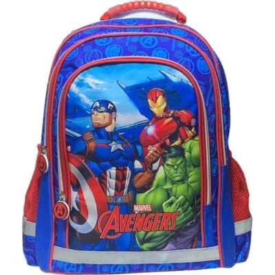 Sac à Dos Cartable Avengers Marvel Iron Man Captain America Hulk 42 cm - Photo 1/4