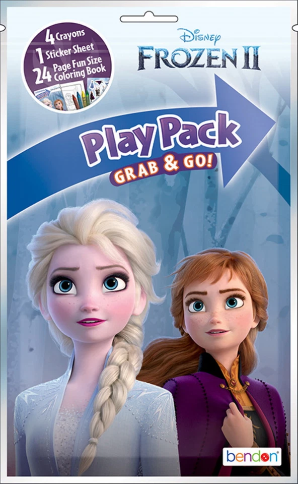 NUEVO Lote de 12 Paquetes de Juego Disney Frozen 2 y 12 Marcadores KaleidoQuest Let It Snow Foto 2 de 4