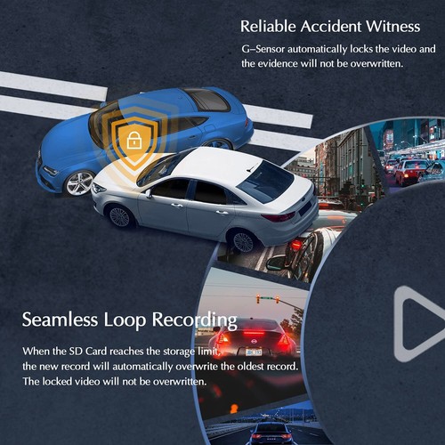 Car DVR 4 Cameras 3" LCD Screen WIFI Dash Cam Super Night Vision for taxi driver - Picture 9 of 12