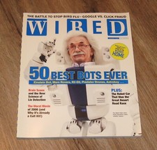 WIRED January 2006 magazine Albert Einstein Hubo ROBOT Jason Calacanis LEXUS IS