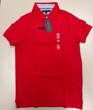 NWT Tommy Hilfiger Mens Stretch Slim Fit Pique Polo Shirt