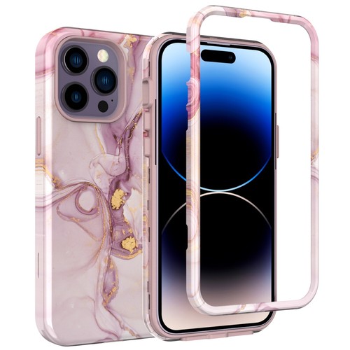 Marmor Slim Handy Hard Case für iPhone 15 14 Plus 13 12 Pro Max Stoßfest Cover - Bild 8 von 92