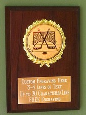 Hockey/Ice Hockey Award Plaque 4x6 Trophy FREE engraving