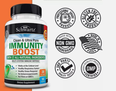BioSchwartz Immune Support Supplement with Vitamin C, Zinc Elderberry Extract