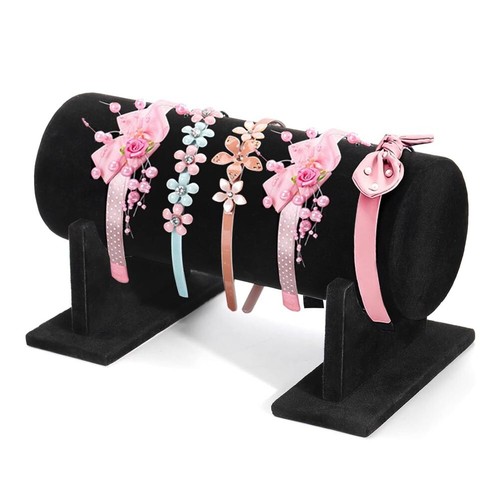 Jewelry Display Stand Headband Holder Organizer Chains Velvet Storage Rack - Picture 4 of 12