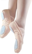 Danzcue Adult Split Sole Canvas Ballet Slipper Size 6