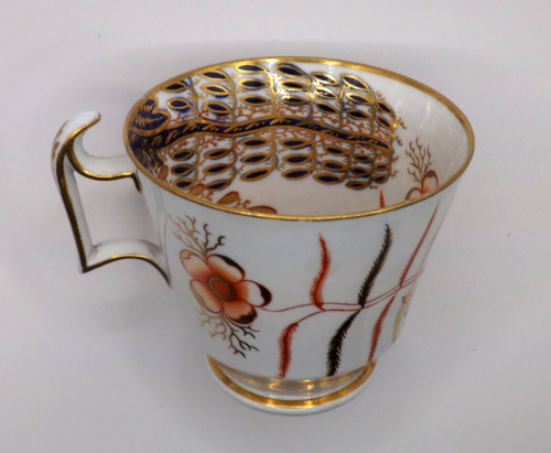 19thc Antique Spode Coffee Cup #2214 Banana Tree~London Handle~Porcelain - Picture 5 of 9