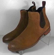 592896 MSBT50 DANBY CHELSEA MEN'S SHOES 10 M TAN SUEDE BOOTS JOHNSTON & MURPHY