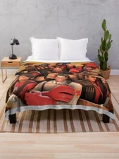 Team Fortress 2 Throw Blanket, Engineer Velveteen Plush Blanket, TF2, Spy, Pyro