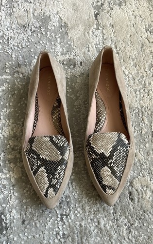 TARYN ROSE FAYE LOAFER SUEDE FLATS 