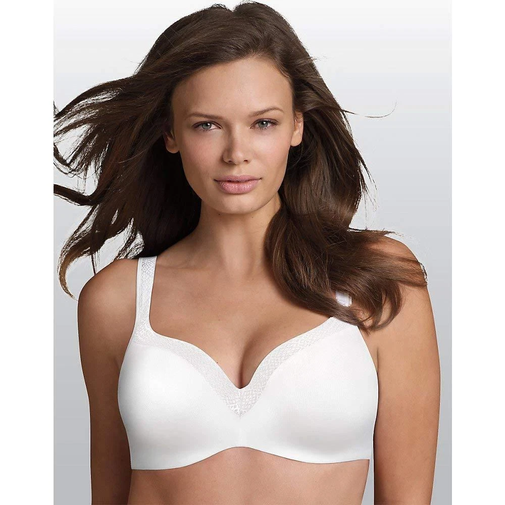 Playtex Love My Curve Balconette Wirefree Full Coverage Bra White