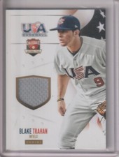 BLAKE TRAHAN 2014 Panini USA Baseball Jersey #9 SN /99