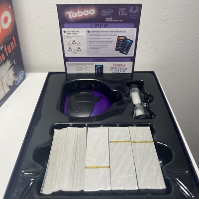 Taboo The Classic Game Of Unspeakable Fun With Electronic Buzzer No Box