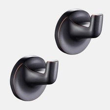 2 Pack Oil Rubbed Bronze Towel Hook for Bathroom Modern ORB Towel Robe Hooks ...