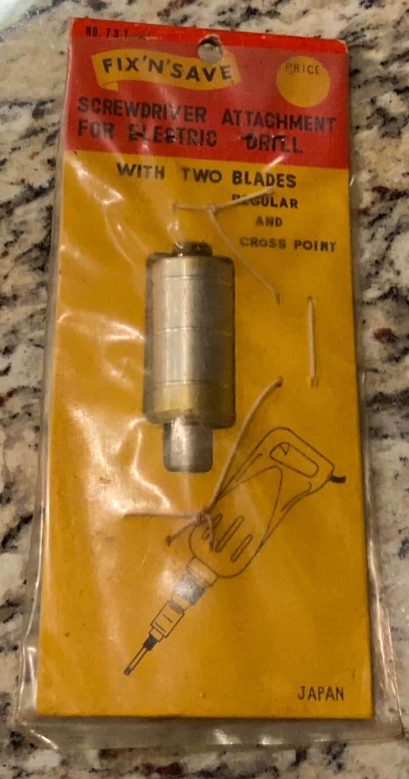 New Vintage Fix&rsquo;N&rsquo;Save Screwdriver Attachment Electric Drill Model No. 731