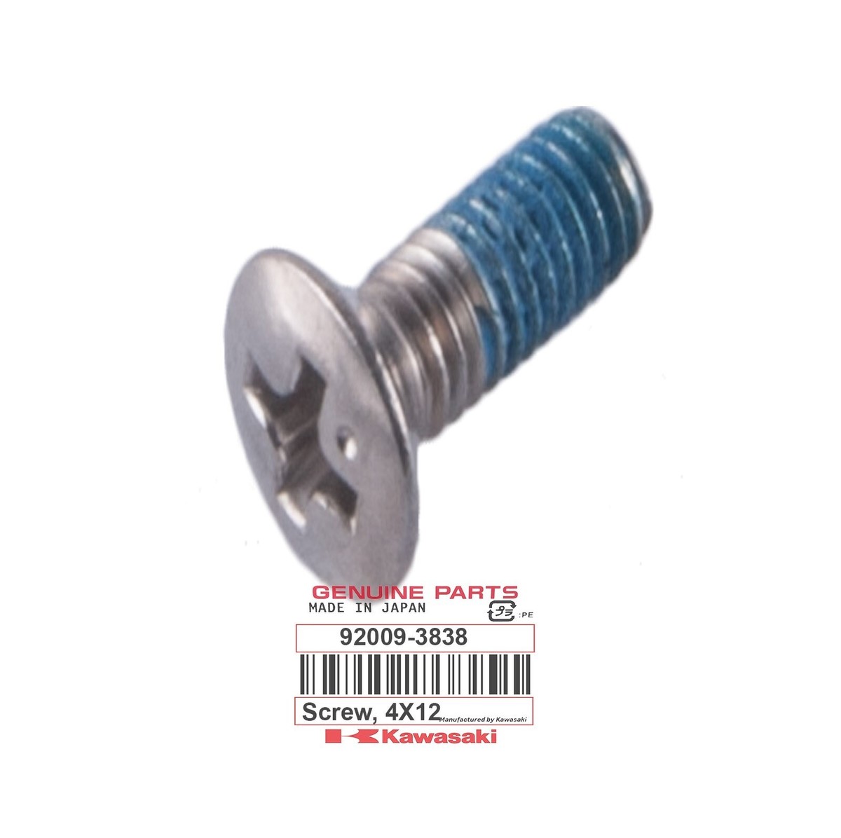 Kawasaki OEM Screw, 4x12 92009-3838 | eBay