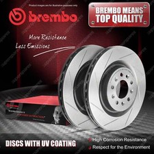 2x Rear Brembo UV Coated Disc Brake Rotors for Aston Martin DB9 Vantage Volante