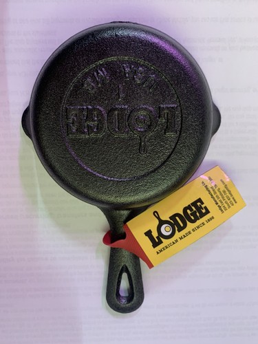 VTG Lodge No.1 MS Mini CAST IRON SKILLET 3-1/2" x 6" USA Miniature Fry Pan 8.9CM - 第 3/3 張圖片