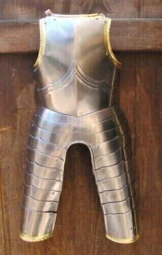 HMB Medieval Knight Gothic Cuirass Chest Plate Armor Breastplate W Tassets Armor - image 2 of 3