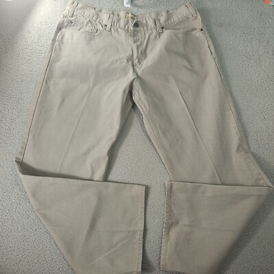 C.E. Schmidt Workwear Pants Men's 42x32 Cream Duck Canvas Utility Cotton