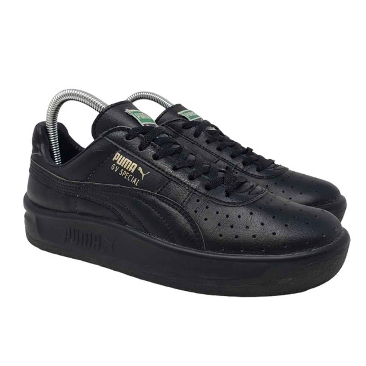 Puma GV Special Metallic Gold Black Sneakers Mens Size 5.5 Womens 7 Junior Youth