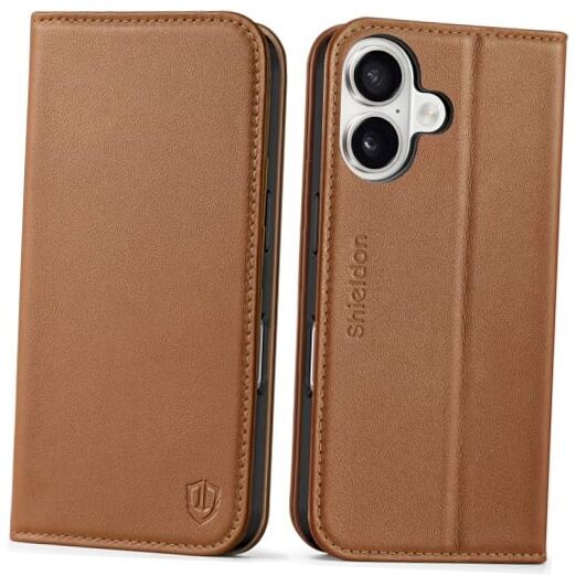 Genuine Nappa Leather Wallet Case for iPhone 16 6.1