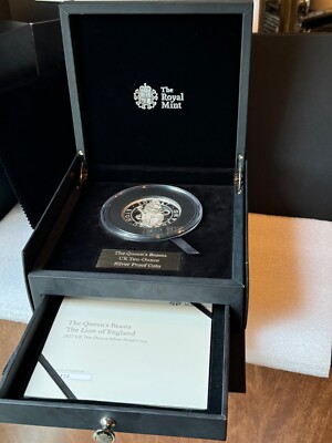2017 Queen's Beasts The Lion of England 10 oz £10 Silver Proof
