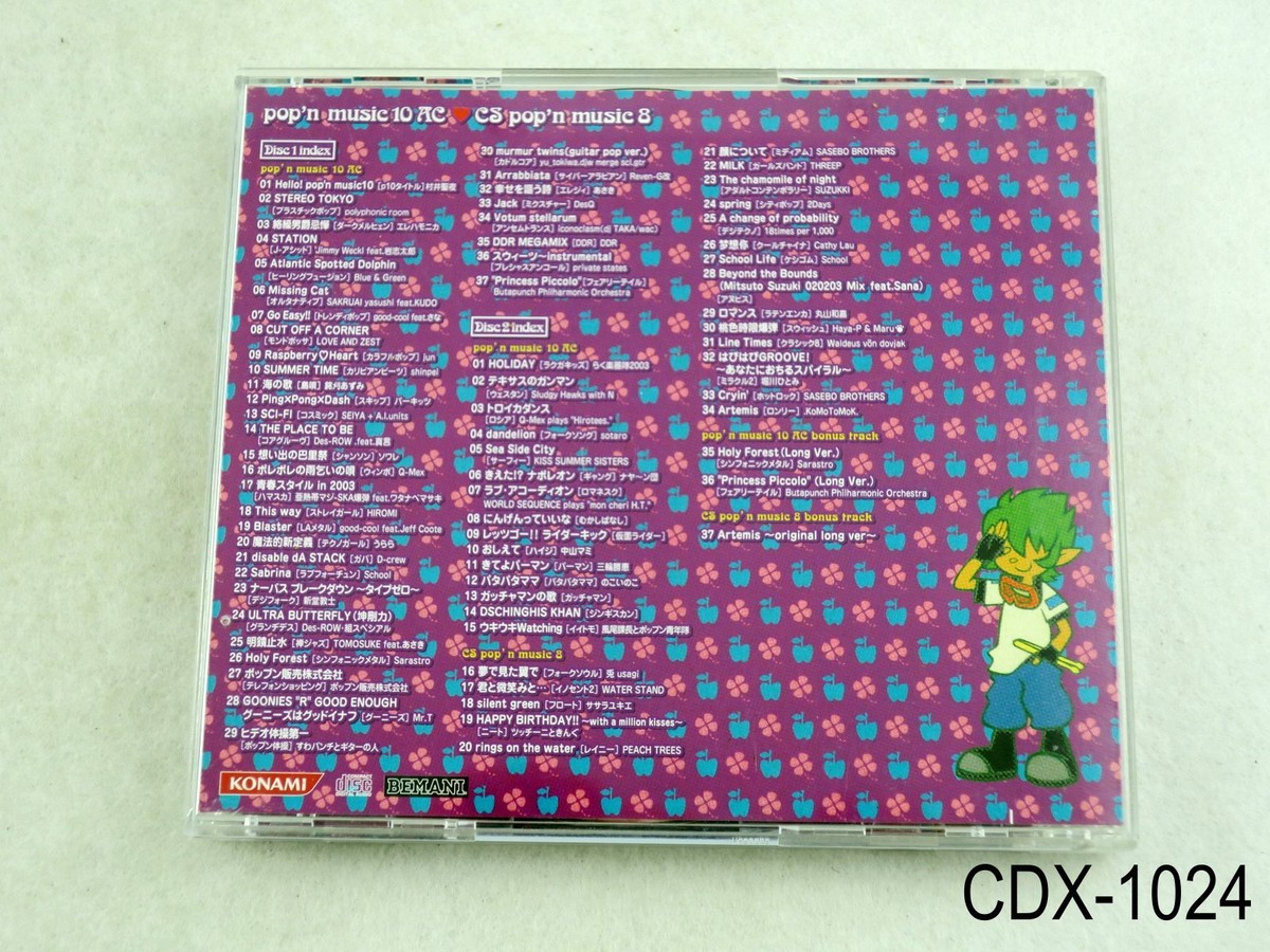 Pop'n Music 10 AC / 8 CS Original Soundtrack OST CD Popn