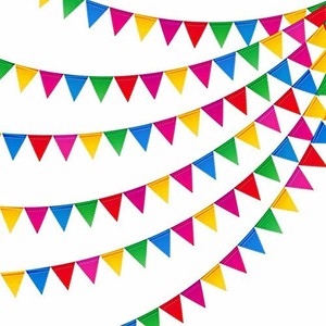 300pcs Banners Colorful Pennant Flags 375ft Multicolor Nylon Cloth