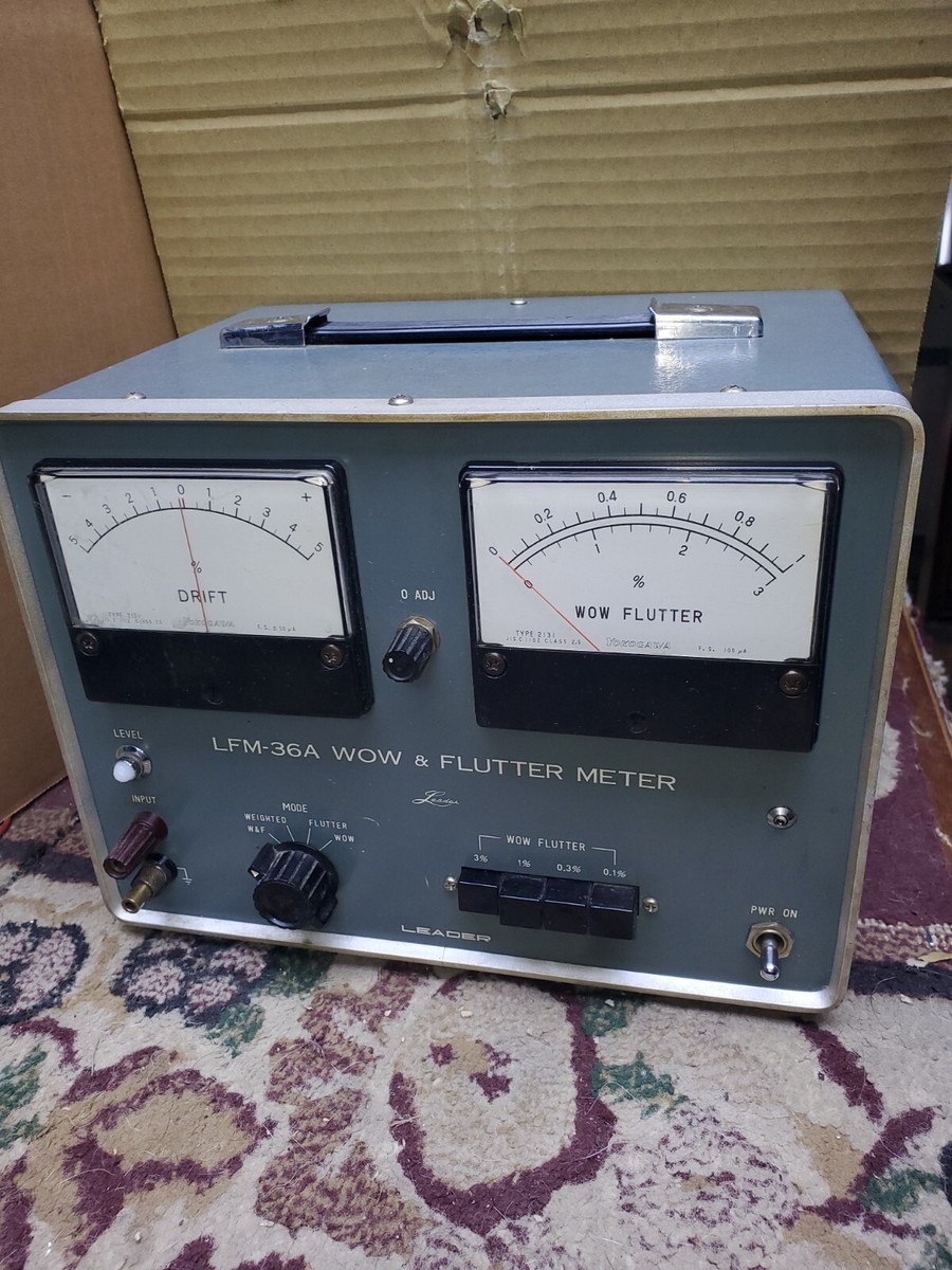 アンプ LFM-3610 WOW & FLUTTER METER アンプ LFM-3610 WOW & FLUTTER METER Leader LFM-3610 Wow and