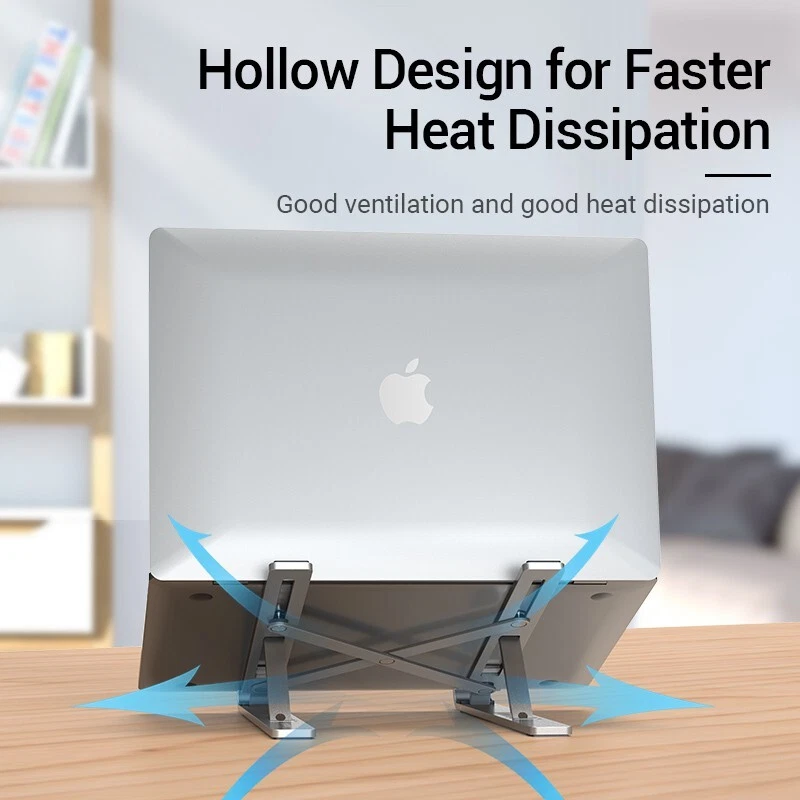 Adjustable Foldable Alloy Laptop Stand for Cooling and Ergonomic Portability