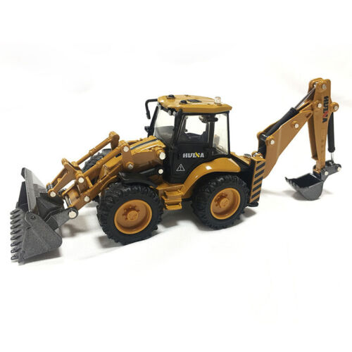1:50 Backhoe Excavator Front Loader Construction Vehicle Model Diecast Boys Toys - Picture 3 of 10