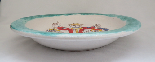 Vintage Giovanni Desimone Italian Pottery Bowl "PUPPET MAN" MINT - Picture 5 of 8