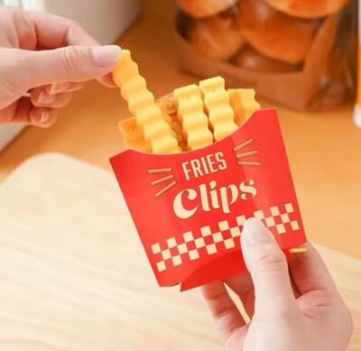 12 Pack Magnetic French Fry Chip Bread Bag Clips (ships From The US)