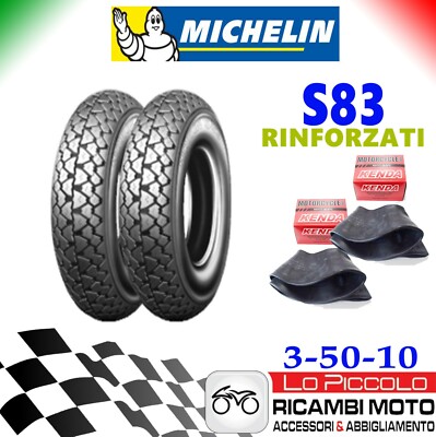 Pair Of Tires Michelin S83 Piaggio Vespa PX LML