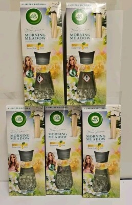 Airwick Duftöl Schilf Diffusor Jasmin & grüner Apfel Morgenwiese x5