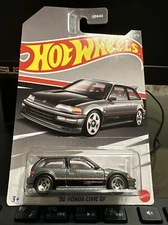 Hot Wheels '90 Honda Civic EF 1990 WalMart Exclusive VTEC gray/black 2023