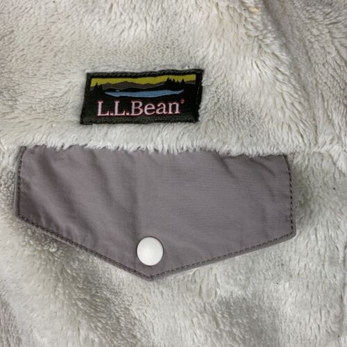 LL Bean Women’s Fleece Deep Pile Pullover Sweatshirt Jacket 1/4 T Snap Petite S - Picture 3 of 12